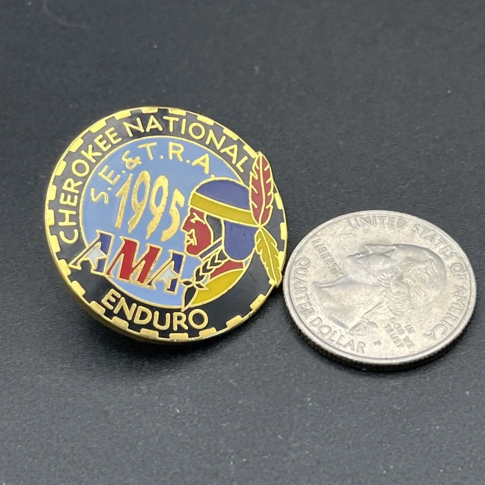 1995 AMA Cherokee‎ National Enduro Lapel Hat Pin